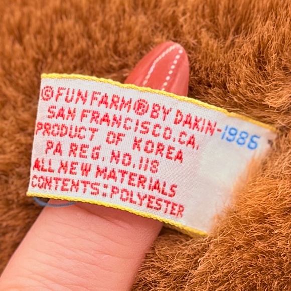 1986 Dakin Teddy Bear 20 Inch Soft Plush Vintage Nursery Decor Gift - Picture 11 of 12